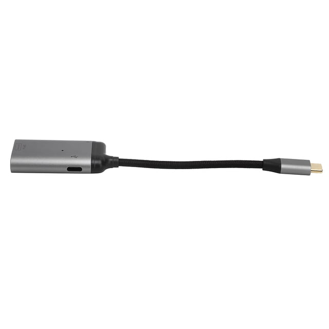 Video Converter Aluminum Alloy Fast Charging Stable 8K 60Hz 100W Wear Resistant DP Charging Converter for Computer for Mobile Phone