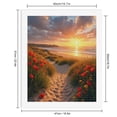 thumbnail image 2 of Paint by Numbers Kit for Adults, Beach Sunset Path Flowers Paint by Numbers, Easy Paint by Numbers Kit for Adults Beginner, DIY Adult Paint by Number Kits on Canvas, Home Decor, 2 of 7