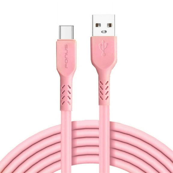 Pink 6ft USB-C Cable for Boost Mobile Celero 5G/Plus (2024) - Charger Cord Power Wire Type-C Fast Charge Sync for Celero 5G/Plus (2024) Models