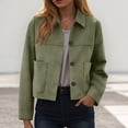 thumbnail image 2 of larppty Women's Quilted Lightweight Jackets Casual Puffer Jacket Warm Winter Bomber Coats Oversized Zip Up Outerwear with Pockets (Brick Red, L), 2 of 5