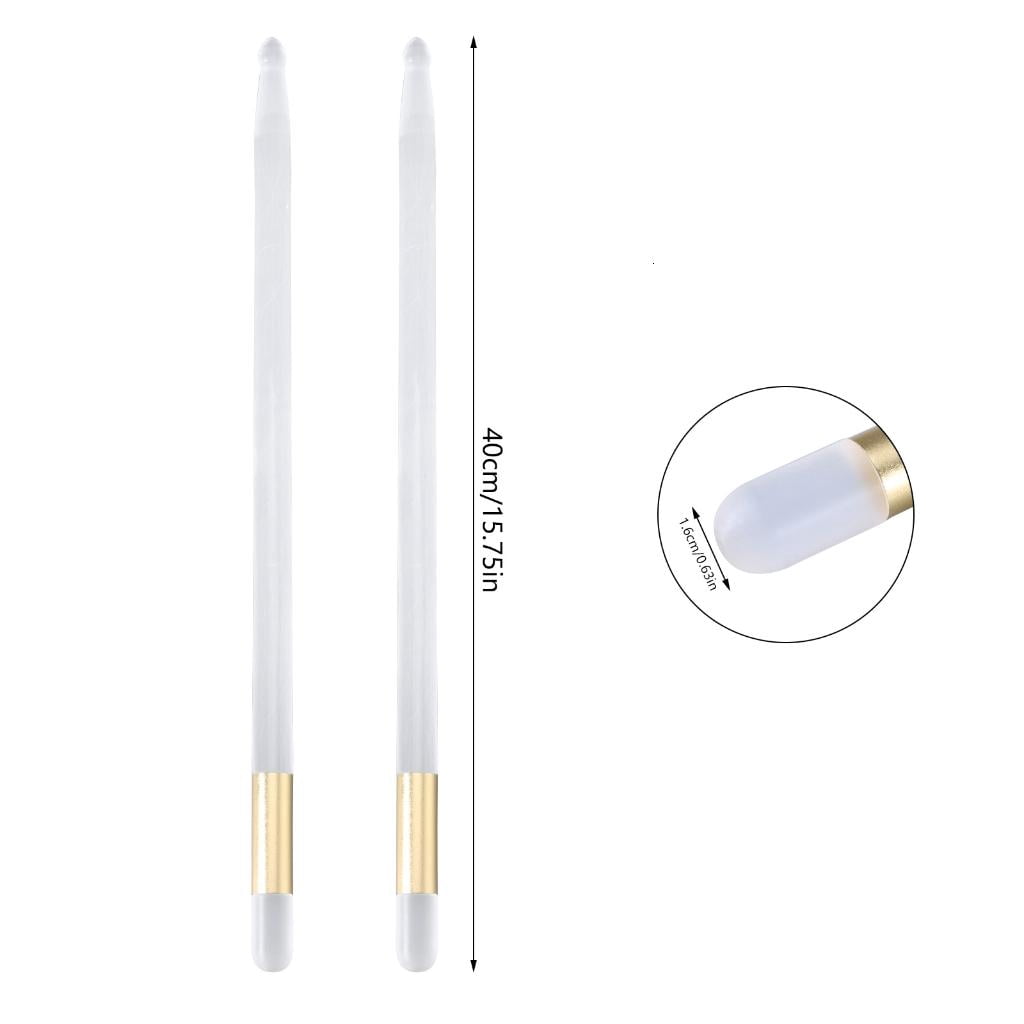 Yihuala LED Light Up Drum Sticks 13 Colors Glow Drumstick Acrylic Drumstick Drummer Accessories for Adults and