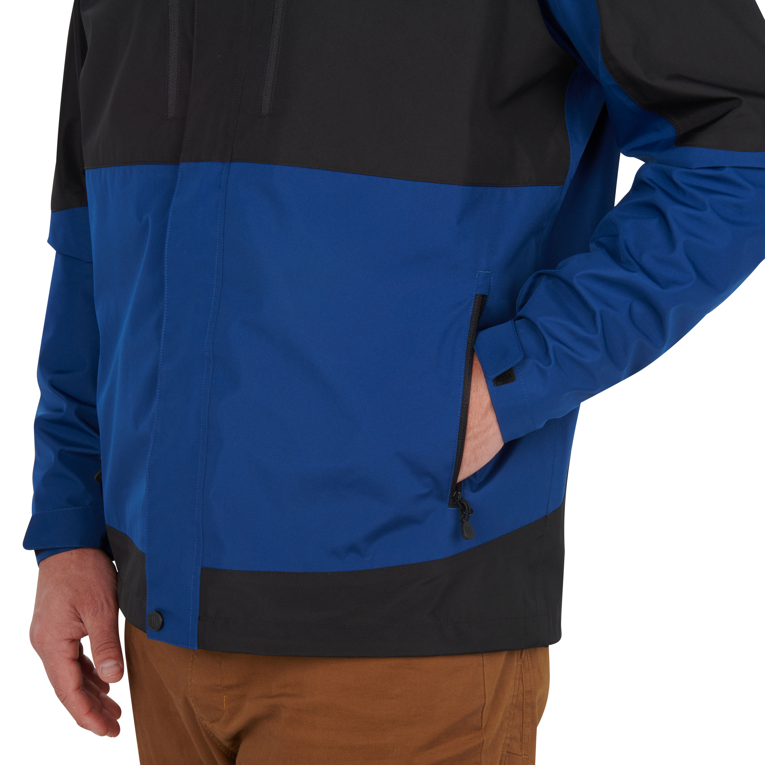 SJK Storm Guide Mens MD Black/Estate Blue Rain Jacket - image 4 of 8