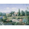 thumbnail image 2 of Motz, Peter 32x25 Black Ornate Wood Framed with Double Matting Museum Art Print Titled - Italian Summer, 2 of 4