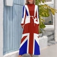 thumbnail image 3 of Vestido largo Union Jack (oscuro) vestidos de noche de lujo para mujer 2024 Vestido elegante ropa de mujer verano 2024 novedades, 3 of 4