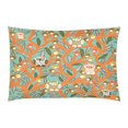 thumbnail image 3 of ABPHQTO Juego de ropa de cama de 3 piezas Funda nórdica de hojas de búho con 2 fundas de almohada para la decoración de la habitación del hogar, 3 of 4