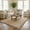 Gray/Natural, variant on Harlow Hill Teni Braided Jute 2'6" x 7'9" Gray/Natural Bordered Performance Indoor Area Rug