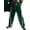 Green, variant on Women'S Wide Leg Pants Casual Drawstring Elastic Waisted Contrast Color Workout Y2K Track Pants Gray S