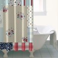 thumbnail image 4 of Pioneer Flower Floral Print Pattern Shower Curtain 36"x72" ,Bathroom Decorative Shower Curtains Set with 12 Hooks,Modern Waterproof Washable Shower Curtain, 4 of 6