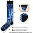thumbnail image 3 of Coolnut Blue Lightning Compression Socks for Women&Men Circulation-Best Support for Nurses,Running,Athletic-1 Packs, 3 of 7