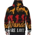thumbnail image 7 of Haiem Not All Who Wander Are Lost Hiking Patterned Men's Hoodie with Kangaroo Pocket - Ideal Pullover Sweatshirt for Daily Wear, Travel, and Home-Small, 7 of 7