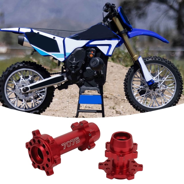 Moyeu Hexagonal en Alliage d'Aluminium pour Roue avant Arrière de Moto, Pièce de Mise à Niveau Résistante à l'Usure avec Apparence Exquise, Compatible avec LOSI 1/4 Promoto MX Moto Électrique