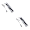 thumbnail image 3 of Wisewang USB Hub 4/7 Port USB 1.1 Hub Splitter With ON/OFF Switch White 7 holes 2Set, 3 of 6