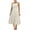 White, variant on hotojiny Sundresses for Women Boho Spaghetti Strap Beach Vacation Midi Dress Trendy Sleeveless Cutout Ruffle Tiered Flowy A-Line Party Dresses