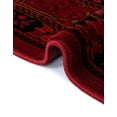 thumbnail image 7 of Unique Loom Tekke Collection Area Rug - Sheibani (7' 1" x 10' Rectangle Red/Black), 7 of 7
