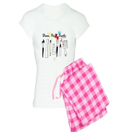 

CafePress - Draw Paint Create (Color) - Women s Light Pajamas