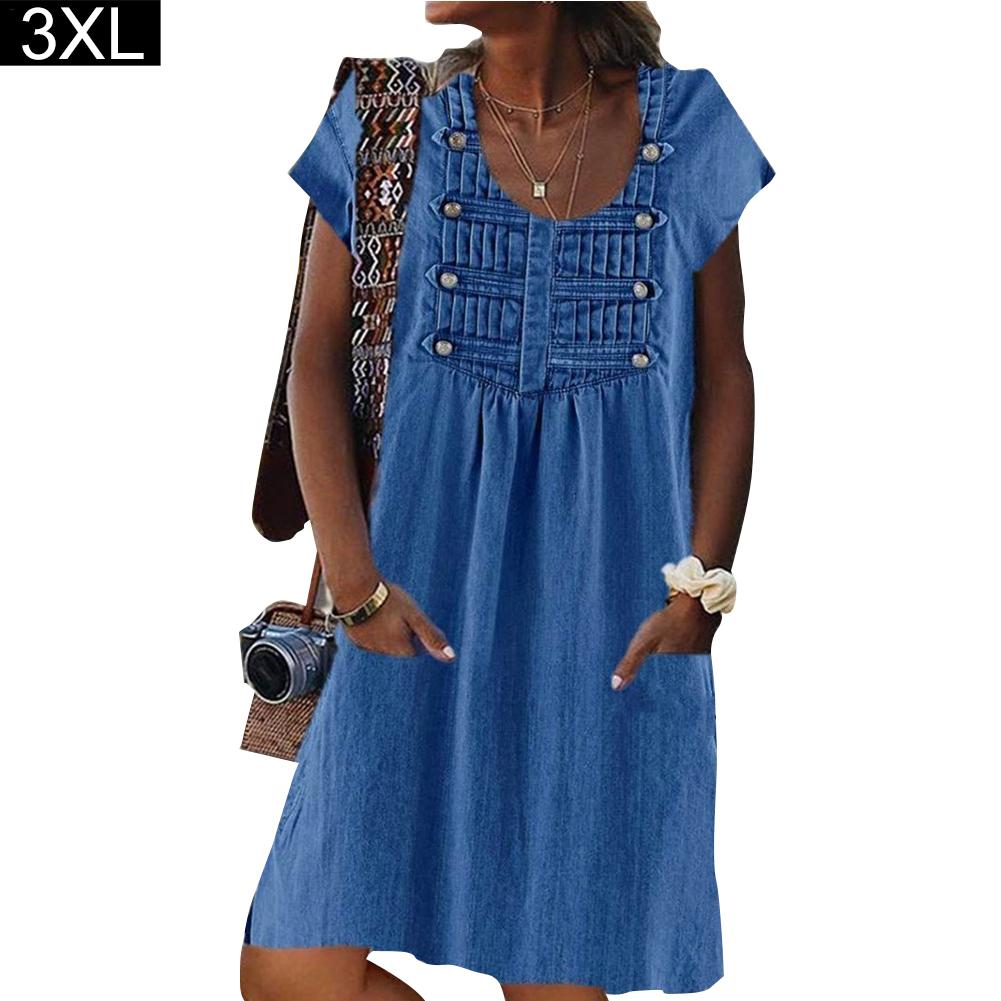 walmart denim dress