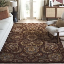 Safavieh Heritage Alvina Floral Area Rug, Brown/Gold, 6' x 6' Square