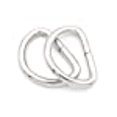 thumbnail image 3 of CRAFTMEMORE 100 Pack 1 Inch Metal D-Rings Non Welded Dee Ring for Bag Belt Lanyard DIY Craft Accessories (Silver), 3 of 10