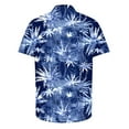 thumbnail image 4 of Gifts for Men! Horkkom Beach Shirts for Men Casual Short Sleeve Button Up Hawaiian Shirt Summer Holiday Printed Shirts, 4 of 5