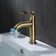 thumbnail image 3 of Grifo de lavabo retro de latón con una sola manija Grifo de lavabo de cobre antiguo, 3 of 4
