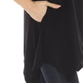 thumbnail image 5 of White Mark Short Sleeve Swing Tunic Top, Women's, S-XL, 5 of 6