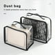 thumbnail image 3 of Bewildely Bolsa de almacenamiento Cajas transparentes a prueba de polvo Pantalla Bolsas protectoras impermeables Organizador Ropa Cubierta a prueba de Almacenamiento y organización del hogar Negro SG Bewildely HA073736-04, 3 of 6