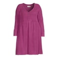 thumbnail image 5 of Terra & Sky Women's Plus Size Waffle Knit Babydoll Dress, 5 of 5