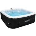 thumbnail image 2 of ALEKO 6 Person Jet Square Outdoor Inflatable Black Hot Tub Spa with Cover, 2 of 14