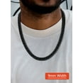 thumbnail image 4 of FaithHeart Miami Cuban Link Chain Necklace for Men Black Stainless Steel 9mm Curb Chains Mens Necklace Hip Hop Jewelry Gift for Brother Friends 28 inch, 4 of 8