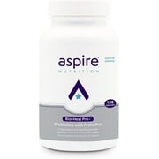 Aspire Nutrition Bio-Heal Pro+ Extra Strength Probiotics for Unisex - 2X Strength - Promote Gut Health, Immune & Brain Functions - Anti-Inflammatory & Detox - Gluten Free, 2 Month Supply - Capsule