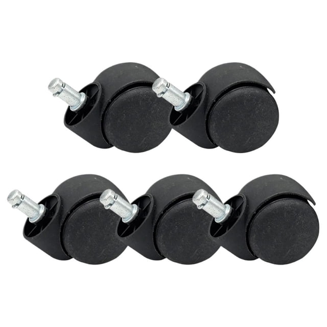 1/2/4/5 Pcs Roue de Chaise Roulettes de Meuble 11mm Vis Pivotante Roulettes de Remplacement Outil de Chariot pour Chaises de Bureau/ordinateur, Fiable
