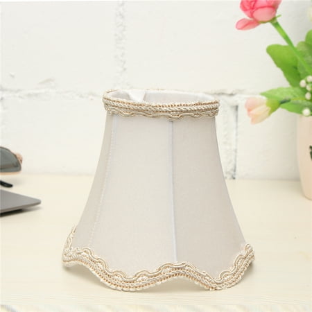 Meigar Lighting Accessories Vintage Small Lace Lamp Shades Textured Fabric Covers for Ceiling Chandelier (Best Way To Texture A Ceiling)