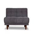 thumbnail image 2 of Allen Mid-Century Modern Tight Back Fabric Lounge Chair in Dark Gray, 2 of 5