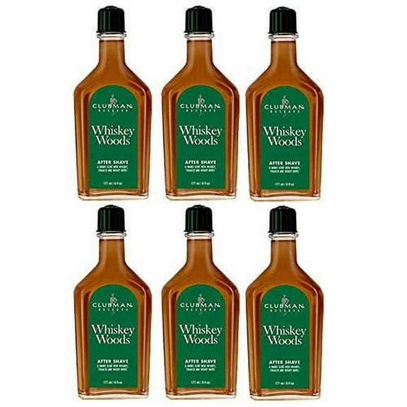 Clubman Reserve Whiskey Woods After Shave 6 oz 6 Packs