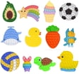 thumbnail image 1 of Juguetes antiestrés para aliviar el autismo, arcoíris, burbujas de empuje, hoyuelos simples, regalo para niños y adultos, 1 of 4