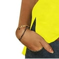thumbnail image 4 of ClodeEU Womens Casual Lightweight 3/4 Sleeve Crewneck T Shirts Tops,Loose Fit Tunic Pullover Yellow,Womens Plus XXL, 4 of 5