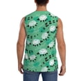 thumbnail image 4 of Balery Sheep Zzz Camisetas sin mangas para hombre, absorbe la humedad y protege contra el mal olor.-3X-Large, 4 of 7