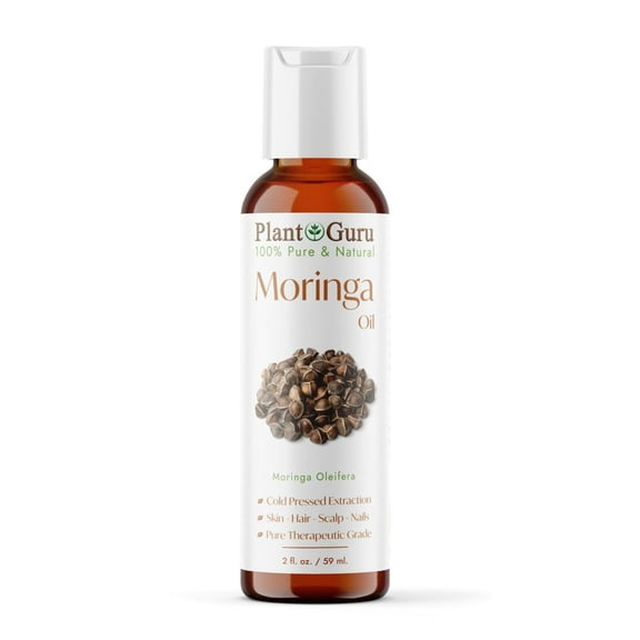 Moringa Seed Oil 2 oz. Cold Pressed 100% Pure Natural - Skin, Body And Face. Great for Hair & More!