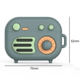 thumbnail image 3 of Audífonos Soporte para de radio compatible con Bluetooth para Airpods Pro (verde retro) Ndcxsfigh  Para estrenar, 3 of 6