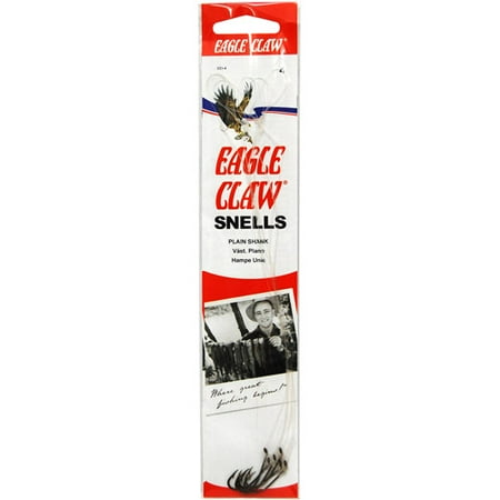 - Eagle Claw Plain Shank Snell Fish Hook, Size 8