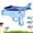 bleu, variante sur Jouet Lanceur d'Avion Dinosaure, Lanceur d'Avion Dinosaure à Catapulte, Lancement Planant Extérieur Interactif avec Deux Modes de Vol, pour Enfants Jeu Extérieur Intérieur (Vert)
