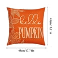 thumbnail image 3 of Fall Home Decor, Pumpkin Throw Pillow 18X18 Inch Orange Hello Pumpkin Pillow Cover, Perfect for Fall Living Room Decor, Farmhouse Fall Decor, Halloween Indoor Decorations, Adding, 3 of 6