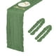 thumbnail image 1 of 2 Paquetes de Caminos de Mesa de Gasa Verde Menta 35.4" x 118" Caminos de Mesa Rústicos para Bodas y Fiestas, (10 Pies), 1 of 6