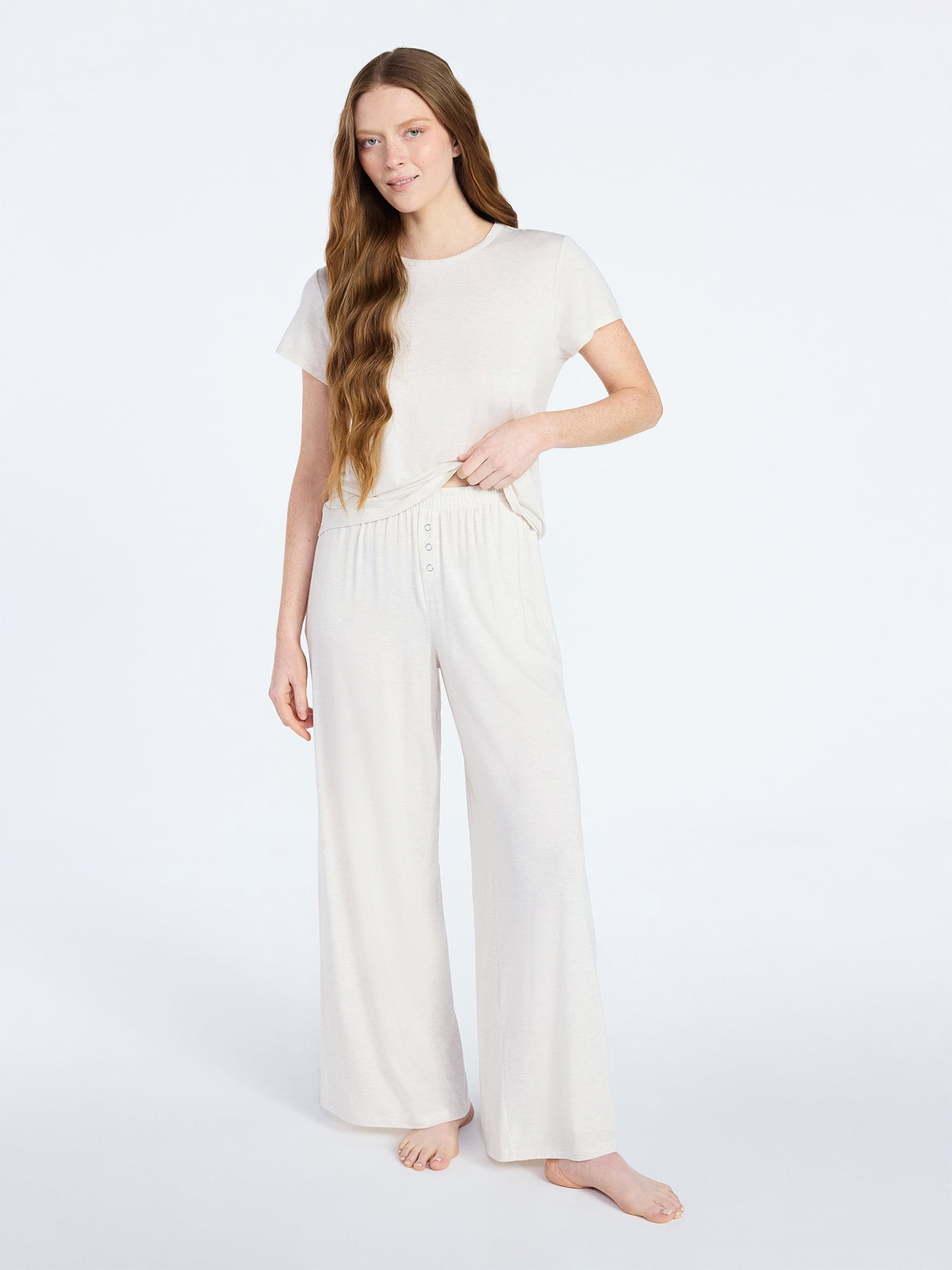 Joyspun Women’s Sleepwear Modal Pajama Long Pants, 30'' Inseam, Sizes S-3X