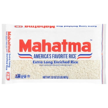 Mahatma Enriched Extra Long Grain White Rice, Gluten-Free, 2 lb Bag
