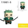 thumbnail image 1 of Bloques de construcción de One Piece BrickHeadz Luffy Nami Chopper Sanji Zoro Usopp Ace Franky Brook Robin Figuras de ladrillo Juguetes para niños Regalo, 1 of 4