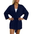 thumbnail image 4 of Gytharion Women's Belted Longline Knit Cardigans Tie Waist Long Sleeve Cardigan Sweaters with Pockets Wrap Cardigans, 4 of 6