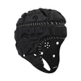 thumbnail image 3 of Casco de rugby suave para niños, transpirable, con protección para la cabeza y gorro de espuma. negro, 3 of 9