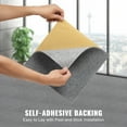 thumbnail image 4 of SKYSHALO 12pcs Peel and Stick Carpet Tile Self Adhesive Floor 12” x 12” Light Gray, 4 of 9