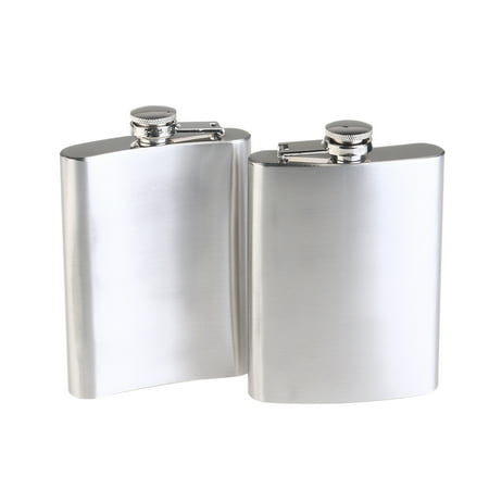 

BESTONZON 2pcs Stainless Steel Hip Flask 200ml Pocket Hip Flask